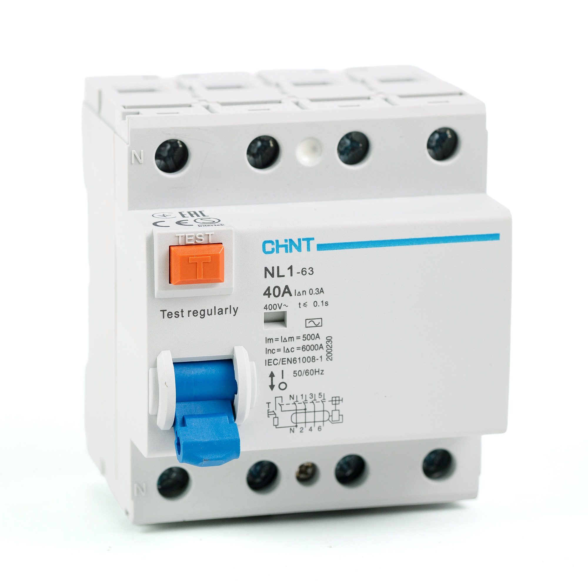 CHNT RCD UZO 4P 63A 300mA - Image 3
