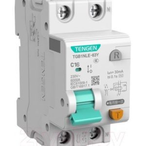TENGEN Դիֆերենցյալ ավտոմատ 1P+N C63 30mA AC