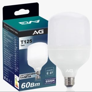 AVG LED T125-60W-E27-6K լուսադիոդային լամպ 60W E27 հիմքով 6000K սառը սպիտակ լույս