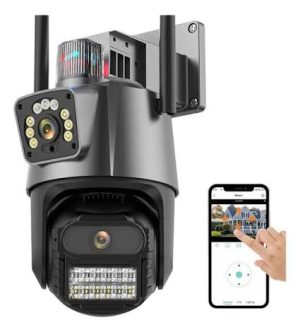 iCSee Wi-Fi PTZ IP Camera with Dual Lens and Auto Tracking