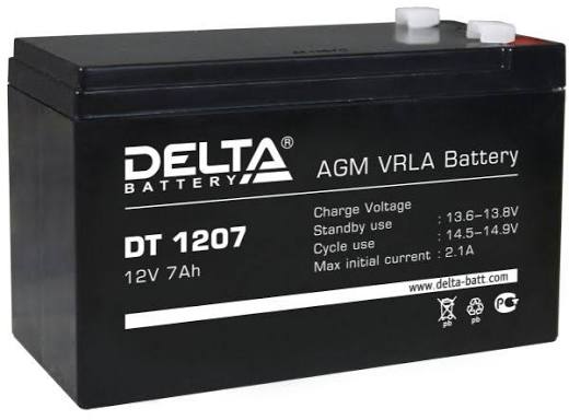 Delta DT 1207 12V 7Ah AGM Battery